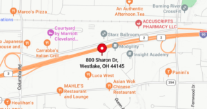 map of 800 Sharon Drive, Suite C Westlake