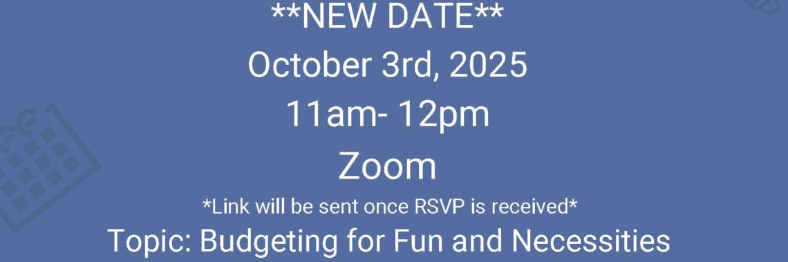 NEW DATE! Join us for another session of Connect with Conversations hosted by Services for Independent Living (SIL)! 🗓️ Date: October 3rd, 2025 🕚 Time: 11:00 AM – 12:00 PM 💻 Location: Zoom (link sent upon RSVP) 💬 Topic: Budgeting for Fun and Necessities Let's talk about managing your money in a way that balances essentials and enjoyment! 📩 RSVP to Maddi Steimle at 📧 msteimle@sil-oh.org 📞 216-903-2469
