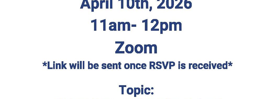 Flyer for Services for Independent Living (SIL) titled “Connect with Conversations.” The event is scheduled for April 10, 2026, from 11 a.m. to 12 p.m. on Zoom, with the topic “Using Apps to Stay Organized.” It notes that the Zoom link will be sent after RSVP is received. RSVP contact is Maddi Steimle via email msteimle@sil-oh.org or phone 216-903-2469. The design uses blue and orange circular accents and includes SIL branding and icons representing scheduling and organization.
