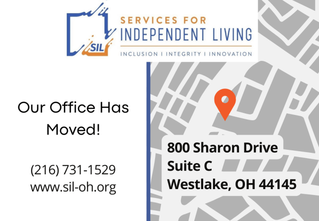 Our Office Has Moved! 216.731.1529, www.sil-oh.org. Our new address: 800 Sharon Dr., Suite C Westlake, OH 44145